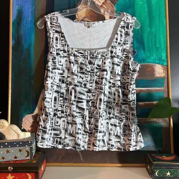 Monochrome Graphic Women's Tank Top XL - Picture 15 of 15